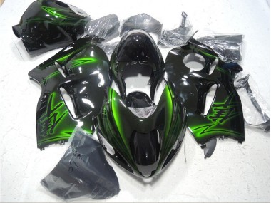 Schwarz Grün 96-07 GSXR 1300 Hayabusa Motorrad Verkleidung