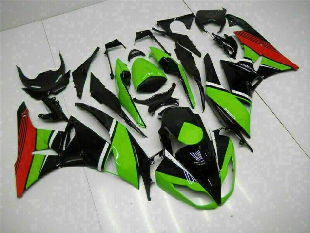 Schwarz Grün Rot 09-12 ZX6R Motorrad Verkleidung Schwarz Grün Rot 09-12 ZX6R Motorrad Verkleidung