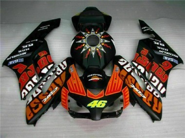 Schwarz Orange 04-05 CBR1000RR Motorrad Verkleidung