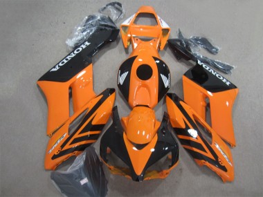 Schwarz Orange 04-05 CBR1000RR Motorrad Verkleidungen