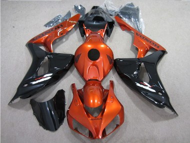 Schwarz Orange 06-07 CBR1000RR Motorrad Verkleidung
