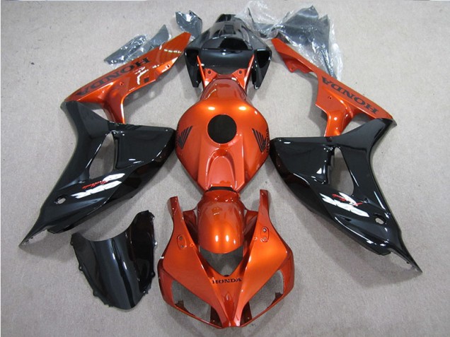 Schwarz Orange 06-07 CBR1000RR Motorrad Verkleidung