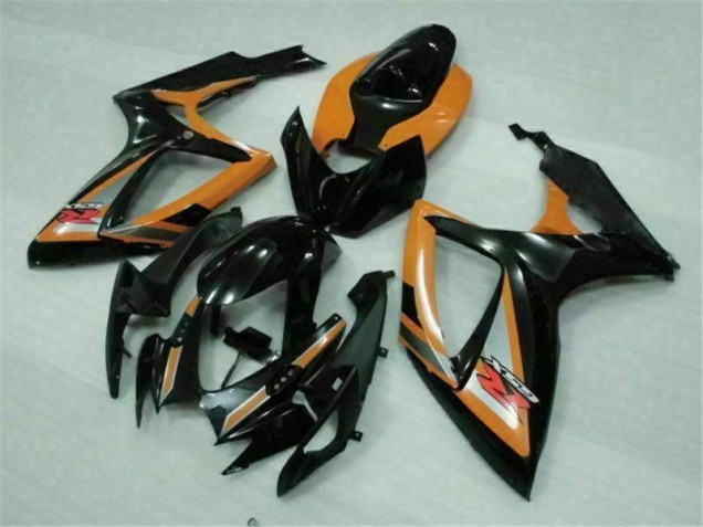 Schwarz Orange 06-07 GSXR 600/750 Motorrad Verkleidung