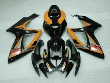 Schwarz Orange 06-07 GSXR 600/750 Motorrad Verkleidung
