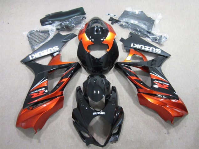 Schwarz Orange 07-08 GSXR 1000 Motorrad Verkleidungen Schwarz Orange 07-08 GSXR 1000 Motorrad Verkleidungen