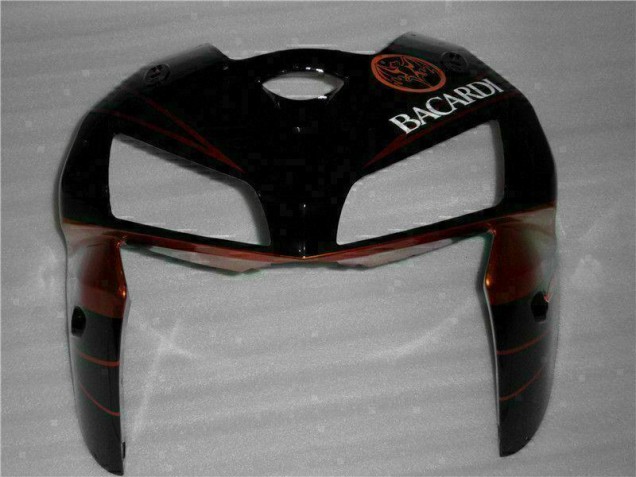 Schwarz Orange BACARDI 05-06 CBR600RR Motorrad Verkleidung