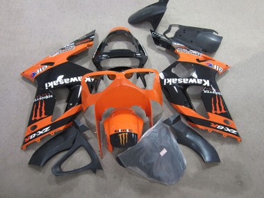 Schwarz Orange Monster 03-04 ZX6R Motorrad Verkleidung