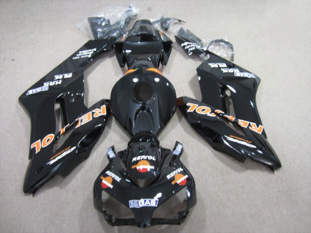 Schwarz Orange Repsol 04-05 CBR1000RR Motorrad Verkleidung Schwarz Orange Repsol 04-05 CBR1000RR Motorrad Verkleidung