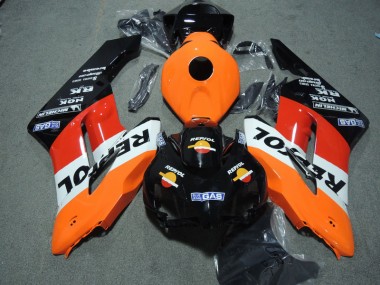 Schwarz Orange Repsol 04-05 CBR1000RR Motorrad Verkleidungen