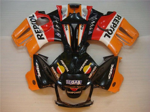 Schwarz Orange Repsol 95-98 CBR600 F3 Motorrad Verkleidung Schwarz Orange Repsol 95-98 CBR600 F3 Motorrad Verkleidung