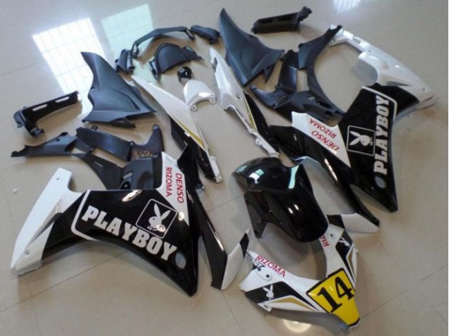 Schwarz Playboy 14 13-15 CBR500RR Motorrad Verkleidung Schwarz Playboy 14 13-15 CBR500RR Motorrad Verkleidung