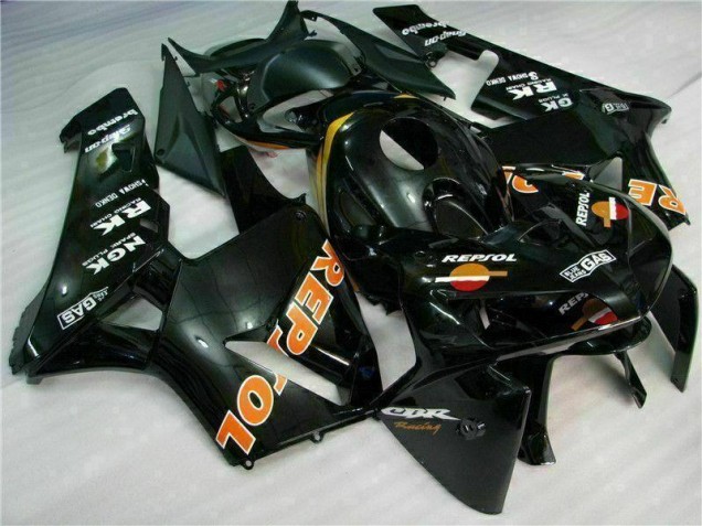 Schwarz Repsol 05-06 CBR600RR Motorrad Verkleidung Schwarz Repsol 05-06 CBR600RR Motorrad Verkleidung