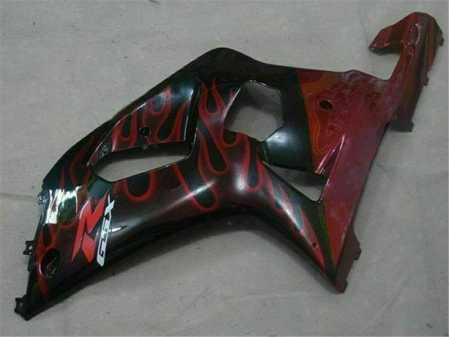 Schwarz Rot 01-03 GSXR 600/750 Motorrad Verkleidung Schwarz Rot 01-03 GSXR 600/750 Motorrad Verkleidung