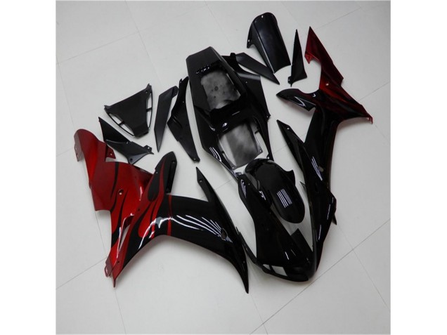 Schwarz Rot 02-03 YZF R1 Motorrad Verkleidung Schwarz Rot 02-03 YZF R1 Motorrad Verkleidung