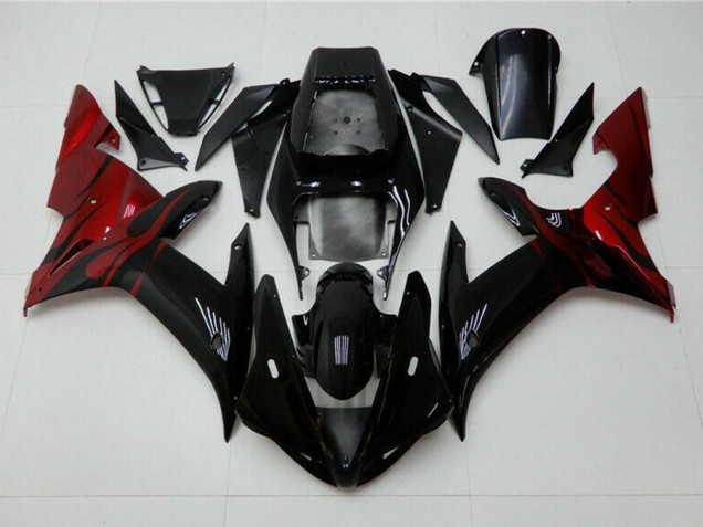Schwarz Rot 02-03 YZF R1 Motorrad Verkleidung Schwarz Rot 02-03 YZF R1 Motorrad Verkleidung