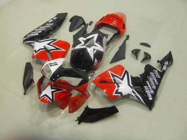 Schwarz Rot 03-04 CBR600RR Motorrad Vollverkleidung