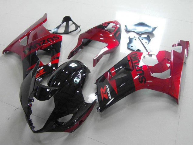 Schwarz Rot 03-04 GSXR 1000 Motorrad Verkleidungen Schwarz Rot 03-04 GSXR 1000 Motorrad Verkleidungen