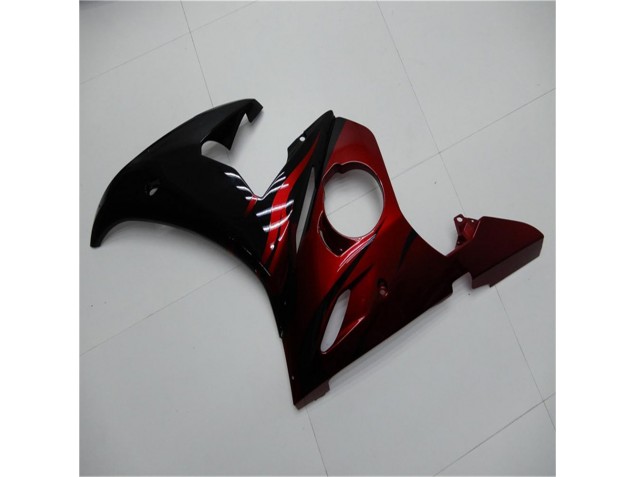 Schwarz Rot 03-05 YZF R6 Motorrad Verkleidung Schwarz Rot 03-05 YZF R6 Motorrad Verkleidung