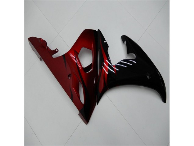 Schwarz Rot 03-05 YZF R6 Motorrad Verkleidung Schwarz Rot 03-05 YZF R6 Motorrad Verkleidung
