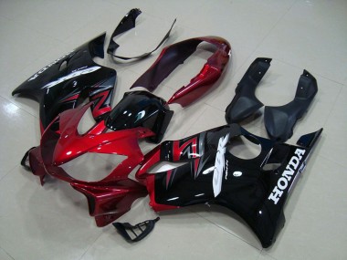 Schwarz Rot 04-07 CBR600 F4i Motorrad Vollverkleidung