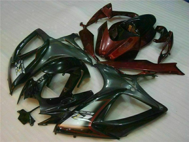 Schwarz Rot 06-07 GSXR 600/750 Motorrad Verkleidungen Schwarz Rot 06-07 GSXR 600/750 Motorrad Verkleidungen