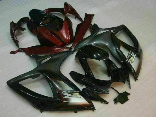 Schwarz Rot 06-07 GSXR 600/750 Motorrad Verkleidungen Schwarz Rot 06-07 GSXR 600/750 Motorrad Verkleidungen