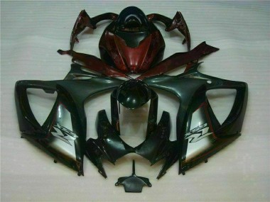 Schwarz Rot 06-07 GSXR 600/750 Motorrad Verkleidungen