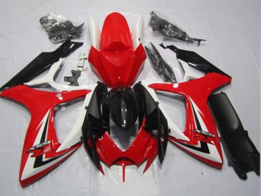 Schwarz Rot 06-07 GSXR 600 Motorrad Verkleidung