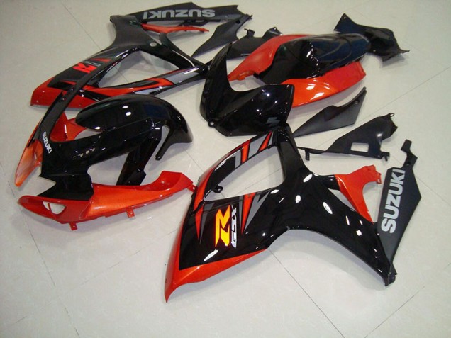 Schwarz Rot 06-07 GSXR 750 Motorrad Verkleidungen Schwarz Rot 06-07 GSXR 750 Motorrad Verkleidungen
