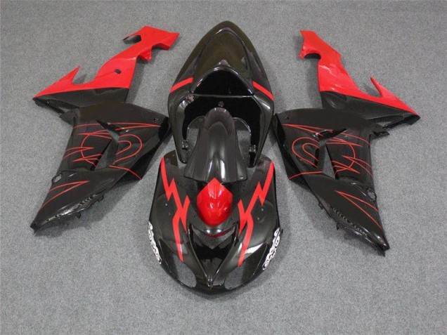 Schwarz Rot 06-07 ZX10R Motorrad Verkleidung Schwarz Rot 06-07 ZX10R Motorrad Verkleidung