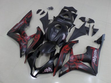 Schwarz Rot 07-08 CBR600RR Motorrad Verkleidung