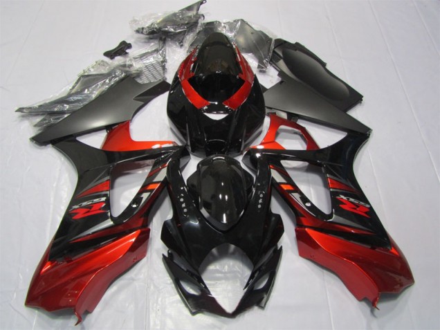 Schwarz Rot 07-08 GSXR 1000 Motorrad Verkleidung Schwarz Rot 07-08 GSXR 1000 Motorrad Verkleidung
