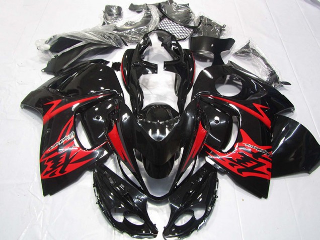Schwarz Rot 08-19 GSXR 1300 Hayabusa Motorrad Verkleidung Schwarz Rot 08-19 GSXR 1300 Hayabusa Motorrad Verkleidung