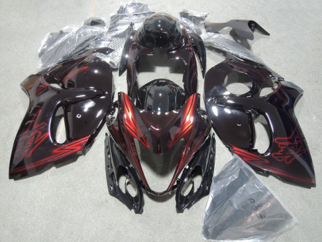 Schwarz Rot 08-19 GSXR 1300 Hayabusa Motorrad Verkleidungen & Plastik Schwarz Rot 08-19 GSXR 1300 Hayabusa Motorrad Verkleidungen & Plastik