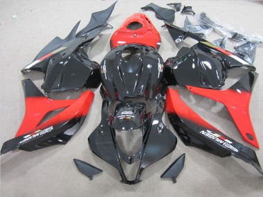Schwarz Rot 09-12 CBR600RR Motorrad Verkleidung