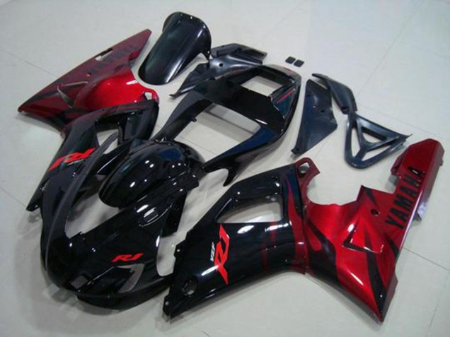Schwarz Rot 98-99 YZF R1 Motorrad Verkleidung Schwarz Rot 98-99 YZF R1 Motorrad Verkleidung