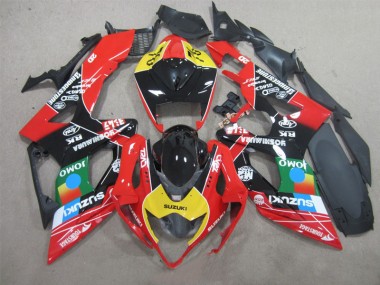 Schwarz Rot Gelb 05-06 GSXR 1000 Motorrad Verkleidung