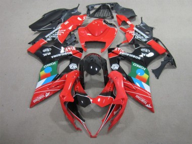 Schwarz Rot Grün 05-06 GSXR 1000 Motorrad Verkleidung
