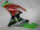 Schwarz Rot Grün Motocard 09-12 ZX6R Motorrad Verkleidung
