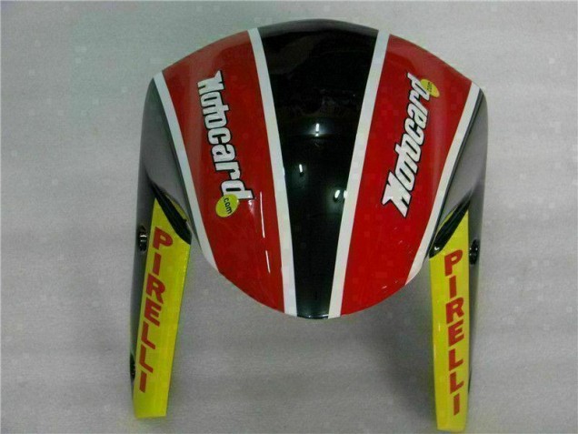 Schwarz Rot Grün Motocard 09-12 ZX6R Motorrad Verkleidung