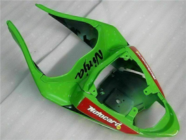Schwarz Rot Grün Motocard 09-12 ZX6R Motorrad Verkleidung