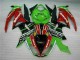 Schwarz Rot Grün Motocard 09-12 ZX6R Motorrad Verkleidung