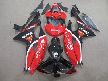 Schwarz Rot Weiß SantUnder 08-16 YZF R6 Motorrad Verkleidung