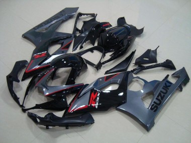 Schwarz Rote Aufkleber 05-06 GSXR 1000 Motorrad Verkleidung
