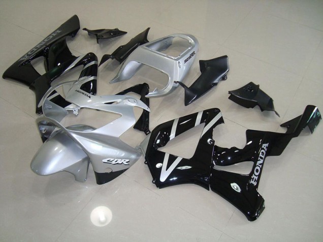 Schwarz Silber 00-01 CBR900RR 929 Motorrad Verkleidung Schwarz Silber 00-01 CBR900RR 929 Motorrad Verkleidung