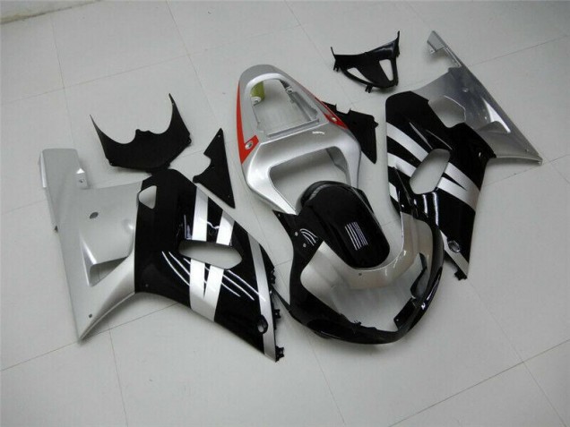 Schwarz Silber 01-03 GSXR 600/750 Motorrad Verkleidung Schwarz Silber 01-03 GSXR 600/750 Motorrad Verkleidung