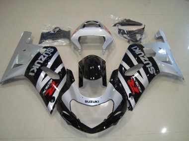 Schwarz Silber 01-03 GSXR 750 Motorrad Verkleidung