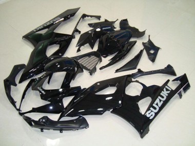 Schwarz Silber Aufkleber 05-06 GSXR 1000 Motorrad Verkleidung
