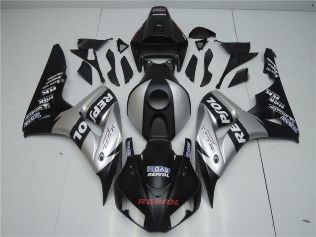 Schwarz Silber Repsol 04-05 CBR1000RR Motorrad Verkleidung