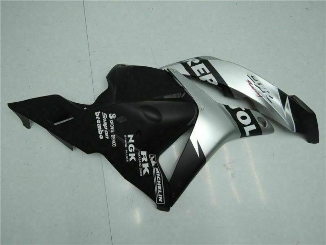 Schwarz Silber Repsol 09-12 CBR600RR Motorrad Verkleidung Schwarz Silber Repsol 09-12 CBR600RR Motorrad Verkleidung